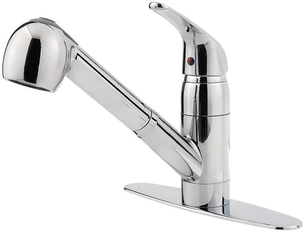 Griferia para fregadero cromo pull-down Pfirst Series Pfister G133-10CC