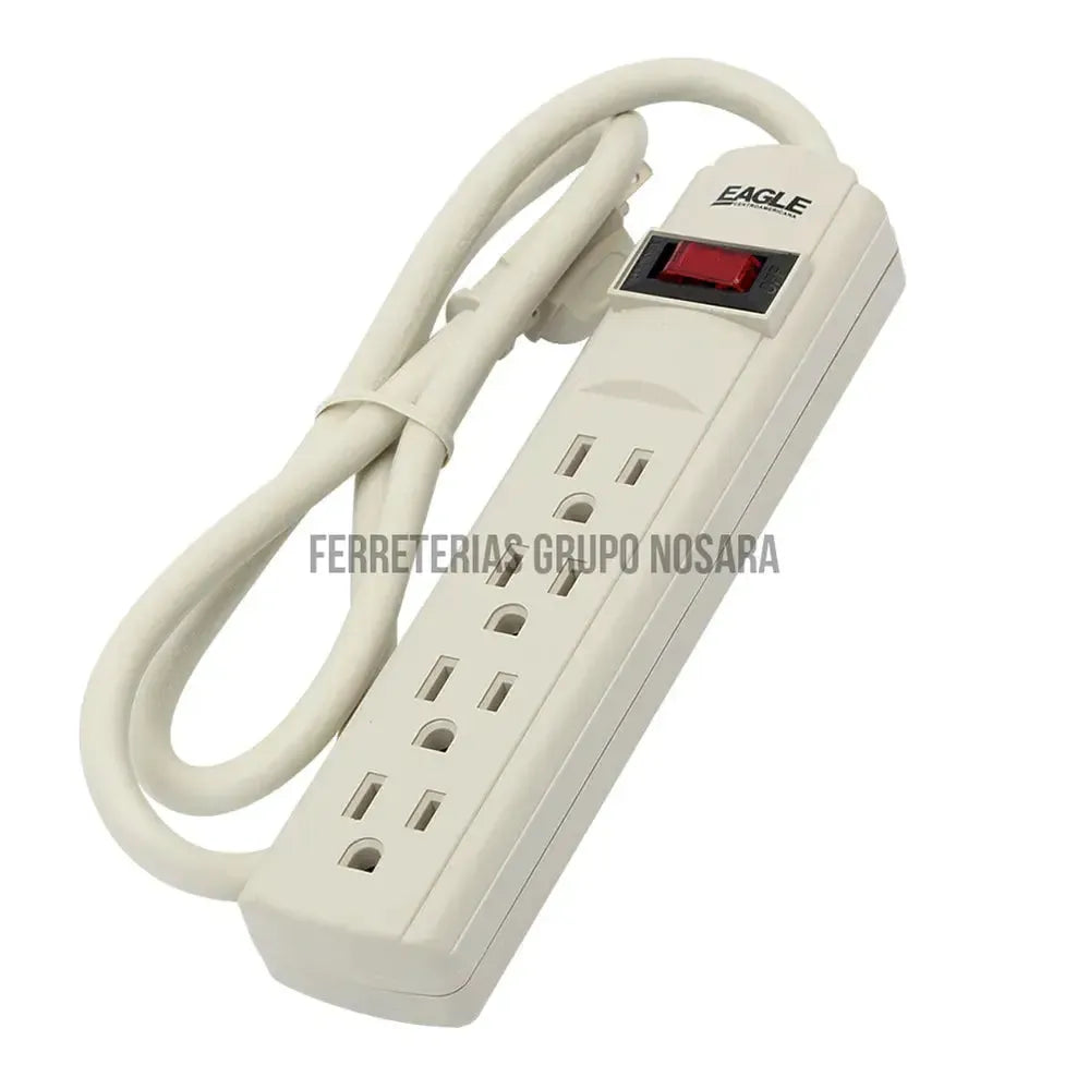 Regleta 4 tomas con Protector voltaje 15A 110V Eagle / 1134-022337-7441109013349