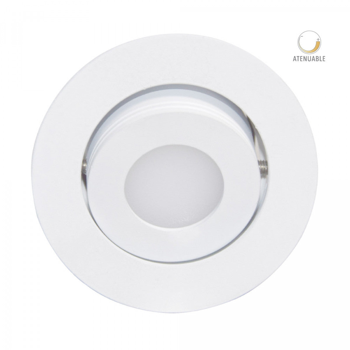 Lampara empotrada redonda LED 3W 100-127V 3000K blanco Iota 3DYDLED801V30B Tecnolite