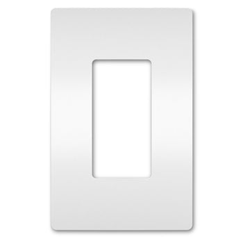 Placa sencilla plastica sin tornillos blanca mate Radiant Legrand / RWP26W