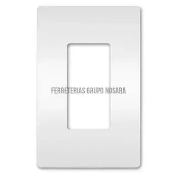 Placa sencilla plastica sin tornillos blanca mate Radiant Legrand / RWP26W-024652-785007320794
