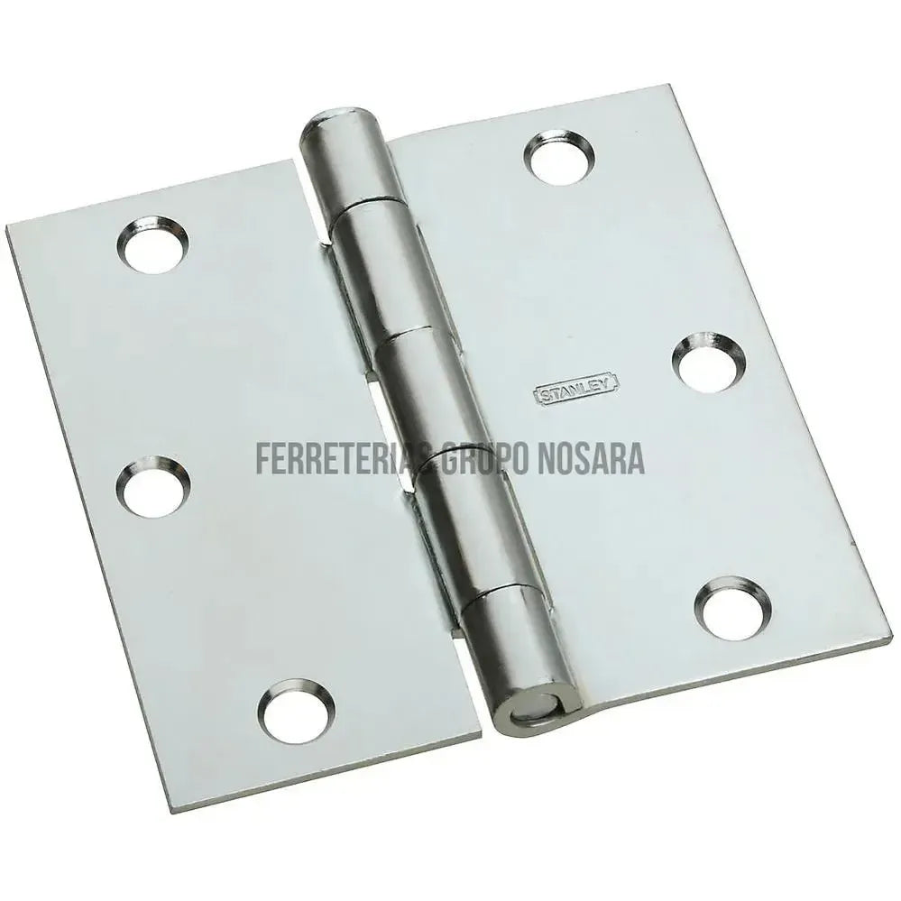 Bisagra de puerta 4" x 4" cromo (zinc) National Hardware N400-013 (2 por paquete)-025177-886780020724