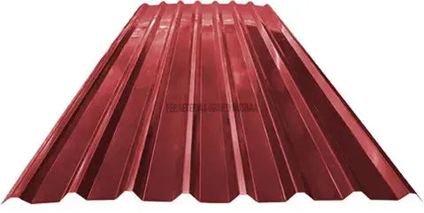 Lamina techo rectangular esmaltada roja (#28) 1.07 x 3.66 metros ALUTECH-