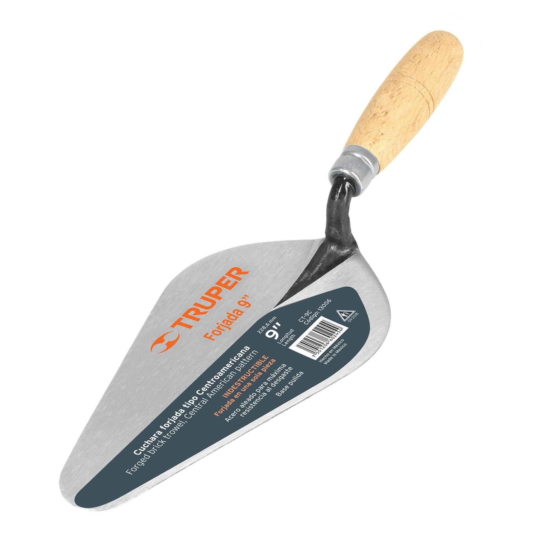 Cuchara para albañil 6" forjada tipo Centroamericana, Truper / 13003