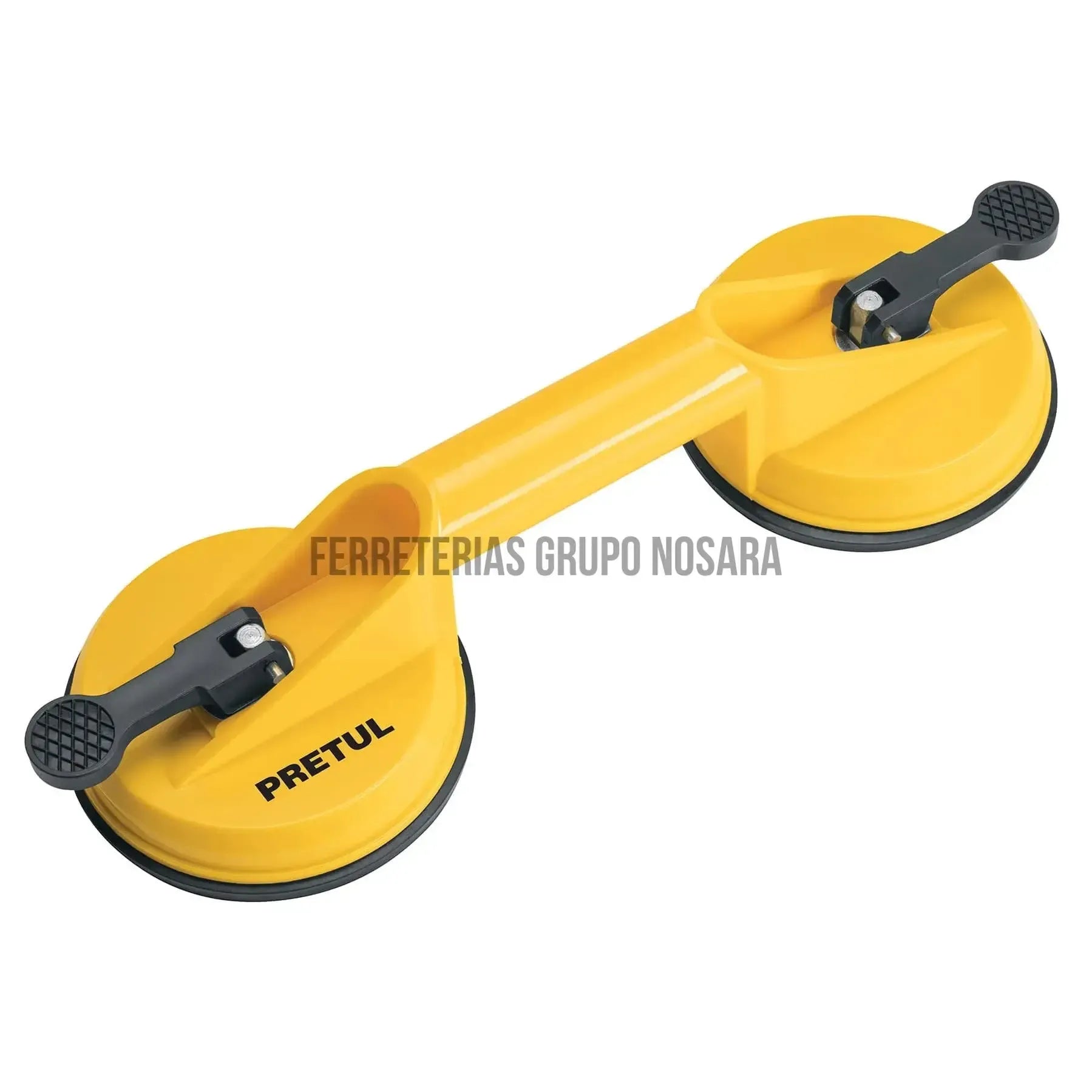 Ventosa de plástico para vidrio, 2 copas de succión, Pretul-030690-7506240646518