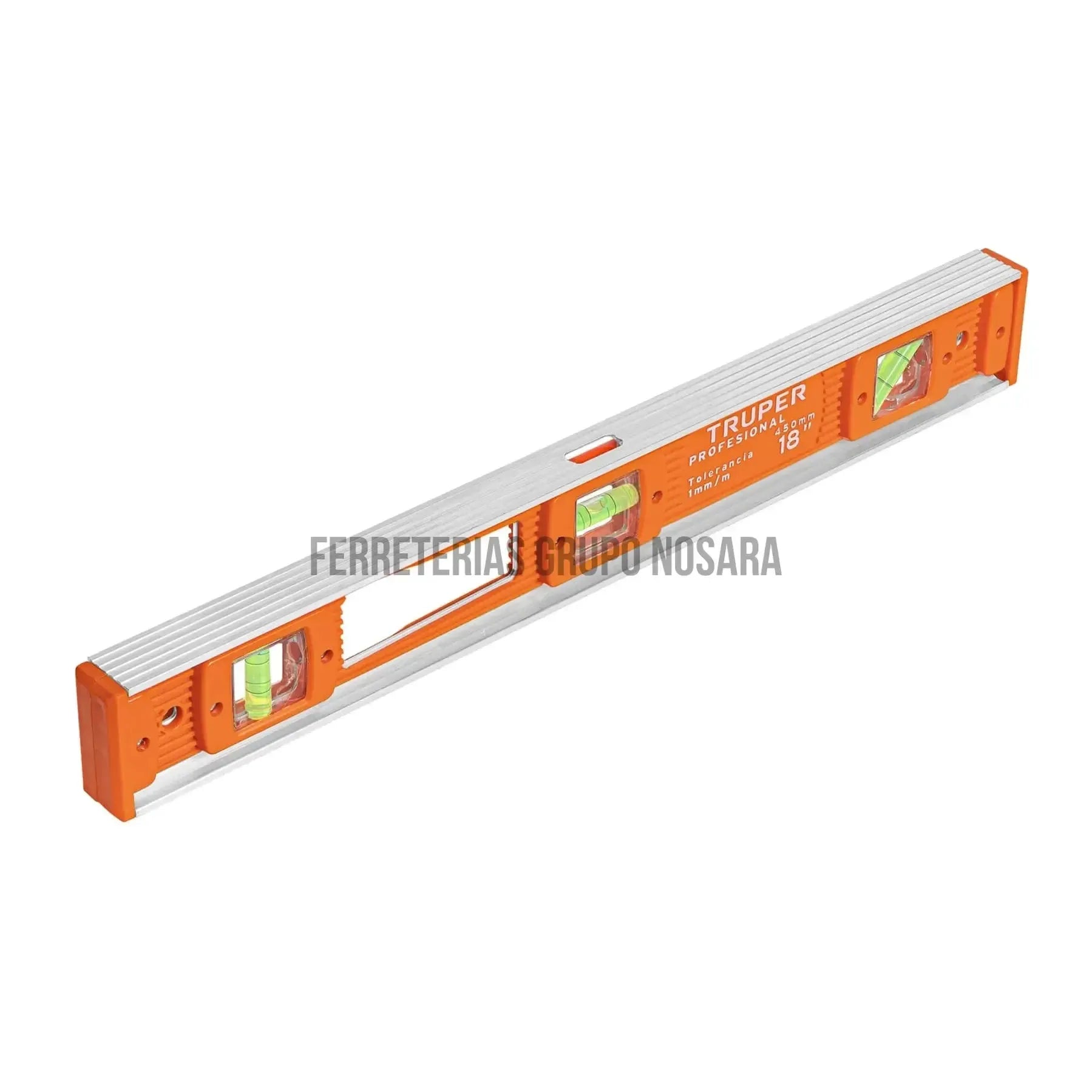 Nivel de 18' cuerpo de aluminio con protección de ABS / 17034-030913-7501206630419