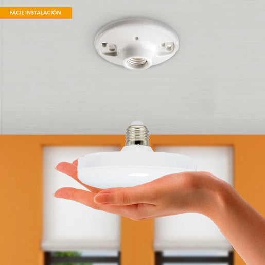 Bombillo circular LED E27 12W 100-240V 6500K Tecnolite 12CIRLED65MV