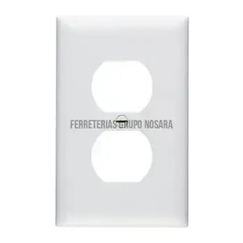 Placa doble de nylon con tornillos blanco mate Pass&Seymour Legrand / TP8W-GF-031132-785007274554