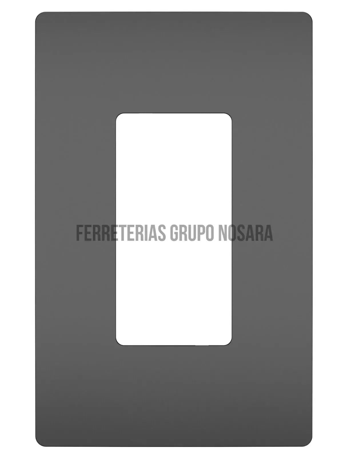 Placa sencilla plastica sin tornillos negra Radiant Legrand / RWP26BK-031323-785007296020