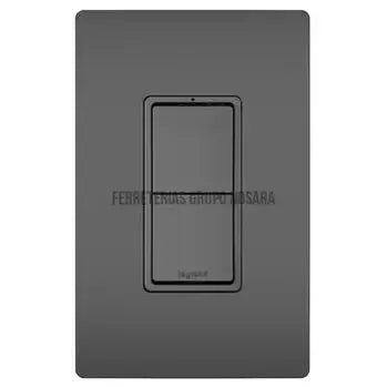 Interruptor doble 15A 120V negro Radiant Legrand / RCD11BK-032207-785007054828