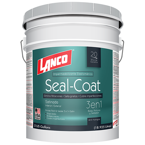 Pintura satinada Seal-Coat cubeta Lanco SC3494-2 (base pastel)