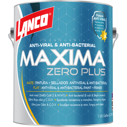 Pintura sellador antibacterial mate Maxima Zero Plus galon Lanco MA4413-4 (deep)