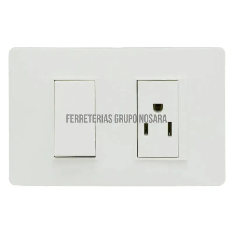 Tomacorriente e interruptor 2 Polos 15A blanco Luzica Bticino / PU5231-034593-7702089165849