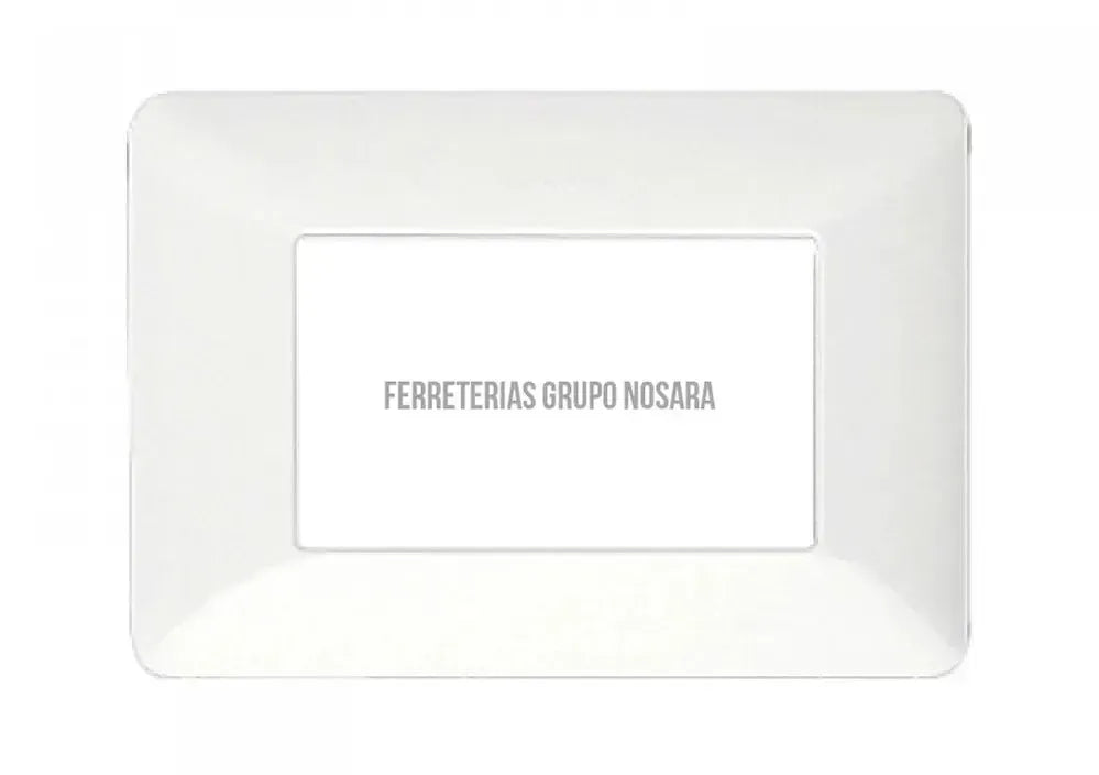 Placa 3 modulos rectangular blanco Matix Bticino AM503/3BN-101375-7506181311063