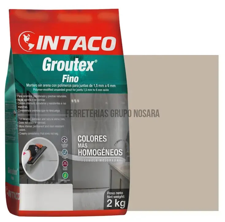 Fragua Groutex sin arena 2 kg Intaco (#32 beige)-102159-787002007045