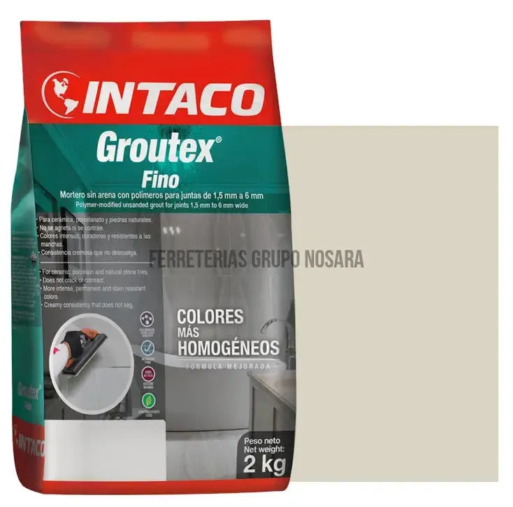 Fragua Groutex sin arena 2 kg Intaco (#35 blanco hueso)-102241-787002007076