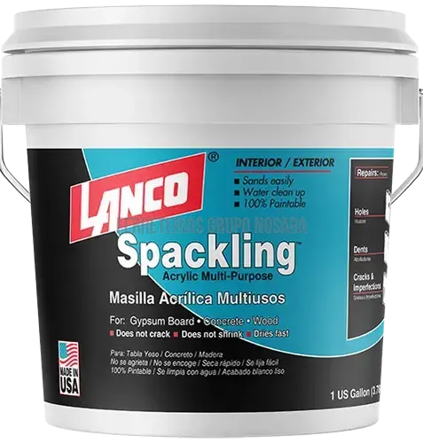 Masilla blanca Spackling 1/4 galon Lanco SC101-5-102274-718594010151