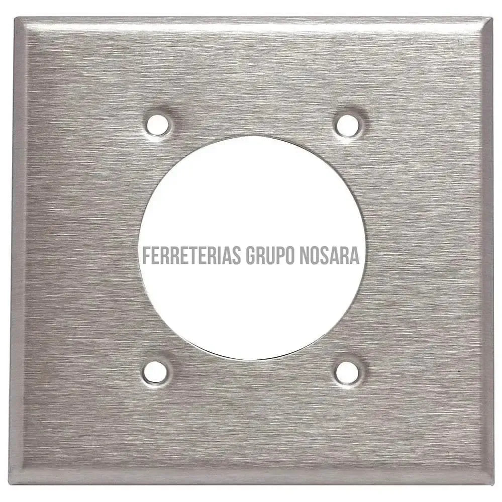 Placa sencilla para tomacorriente acero inoxidable Eagle 327A-102432-7441109002503