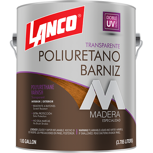 Barniz poliuretano brillante transparente galon Lanco PV357-4