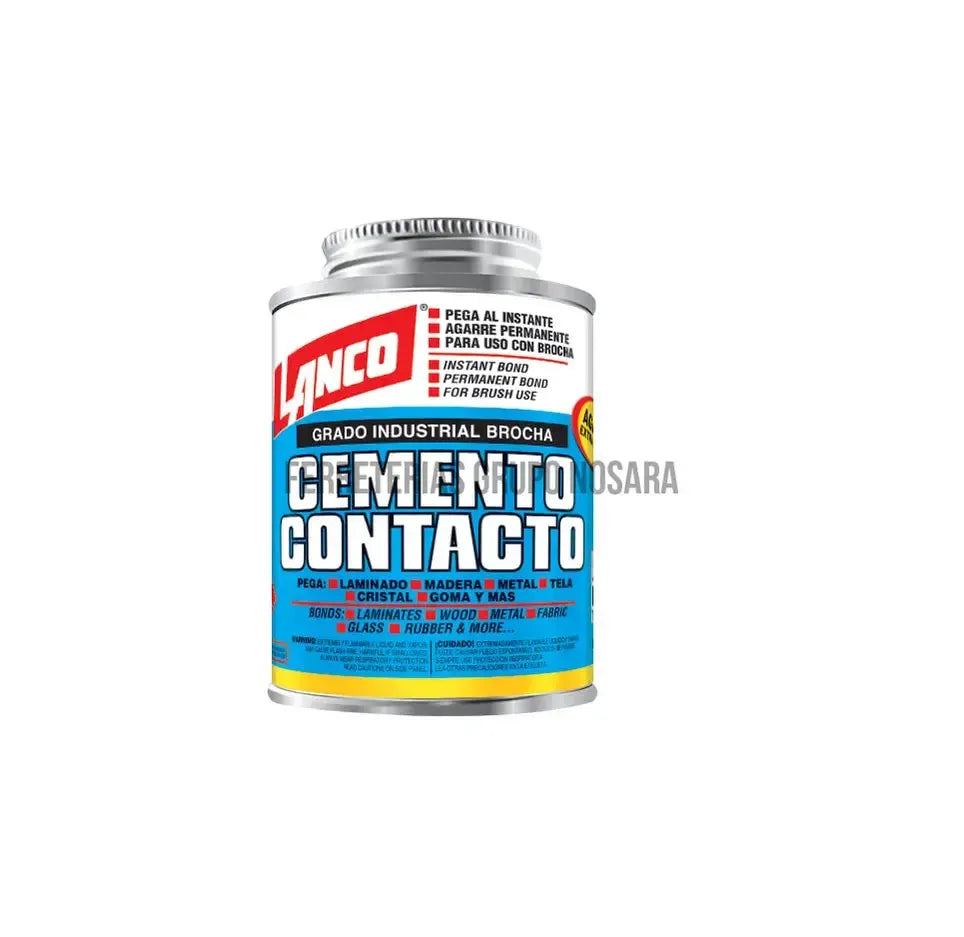Cemento de contacto grado industrial 1/16 galon Lanco CA302-7-104256-718594014876
