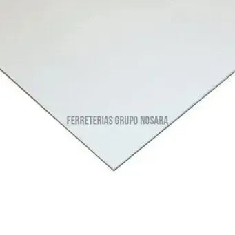 Lámina esmaltada lisa blanca (#26) 0.92 x 1.83 metros-