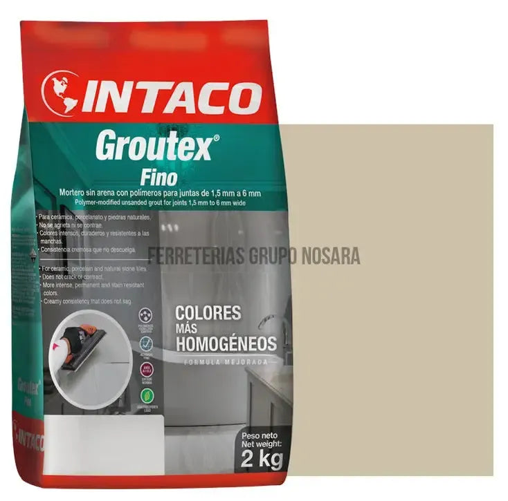 Fragua Groutex sin arena 2 kg Intaco (#29 crema)-105915-787002006031