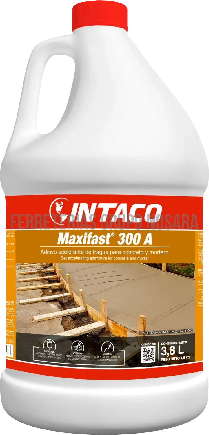 Aditivo acelerante Maxifast galon (3.78 litros) Intaco-106491-787002000398