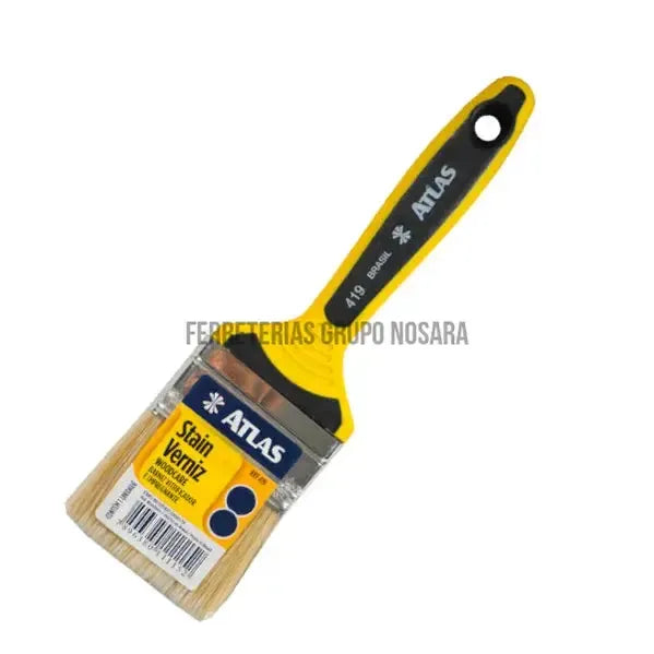 Brocha amarilla 419 cerda blanca 2-1/2" Atlas-108163-7896380111152