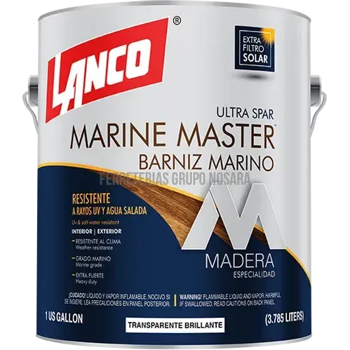 Barniz marino brillante Marine Master galon Lanco MM300-4-140124-718594003047