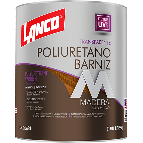 Barniz poliuretano satinado transparente cuarto Lanco PV359-5