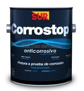 Acabado anticorrosivo satinado Corrostop 2300 cuarto Sur 0230000014 (blanco)-
