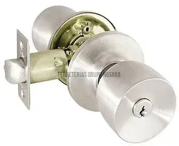 Cerradura pomo con llave acero inoxidable York Yale 0008990-200017-7704359089909