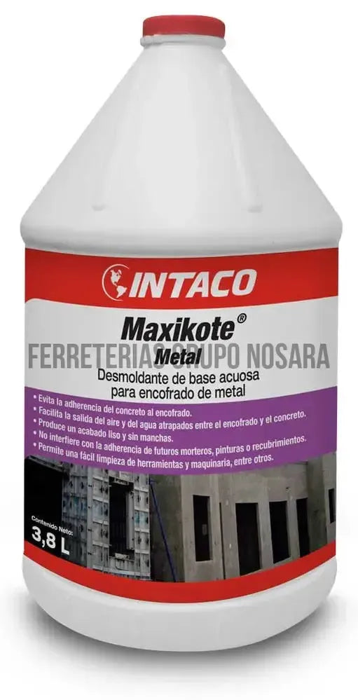 Desmoldante Maxikote Concentrado Metal galon (3.78 litros) Intaco-200041-787002000749