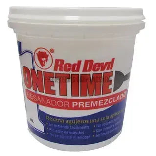 Masilla resanadora One Time 1/4 galon (0.95L) Red Devil-200114-75339705445