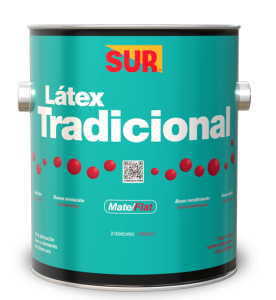 Pintura mate Tradicional 2800 cuarto (1/4) Sur 0280093014 (base pastel)