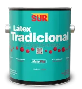 Pintura mate Tradicional 2800 cuarto (1/4) Sur 0280093014 (base pastel)-