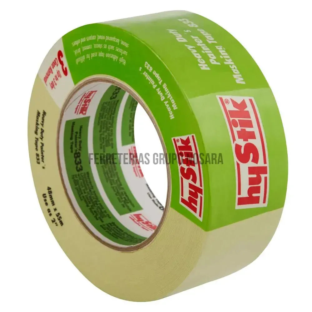 Masking tape verde 2" x 55 metros Hystik 833-250825-721672026449