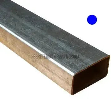 TUBO RECTANGULAR INDUSTRIAL HIERRO GALVANIZADO 1" X 2" ( 25 X 50 X 1.20 mm ) 6 m-