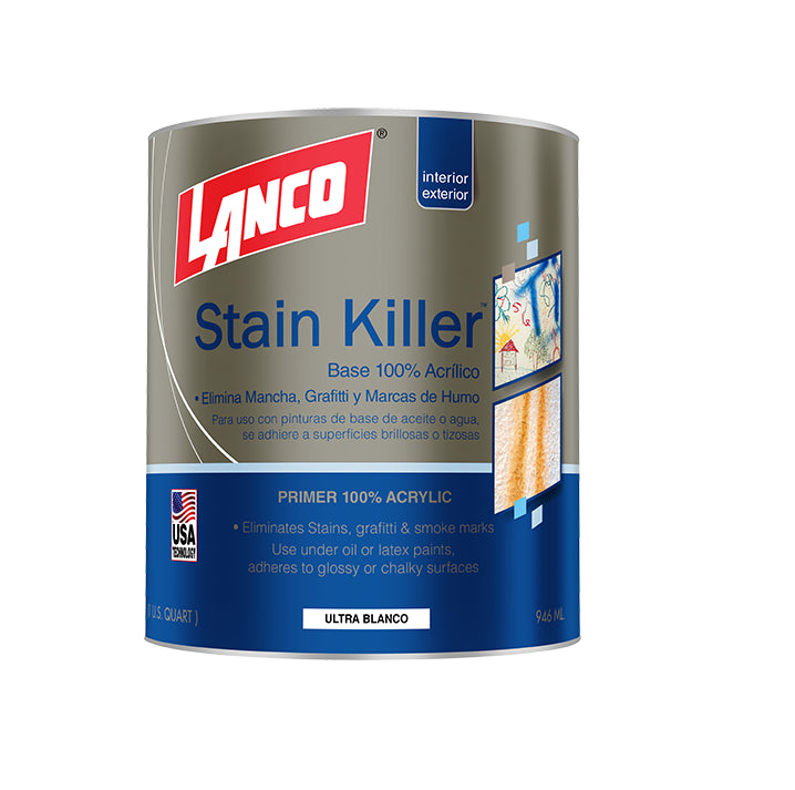 Sellador acrilico Bloqueador de Manchas blanco cuarto Lanco WP039-5