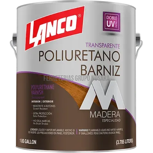 Barniz poliuretano mate transparente galon Lanco PV361-4-400113-718594036144