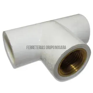 Tee PVC con inserto metalico 18 mm (3/4") Durman-400288-7441018835575