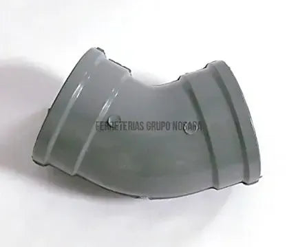 Codo sanitario PVC SDR32.5 pared delgada 45° 50 mm (2")-600088-7441102801233