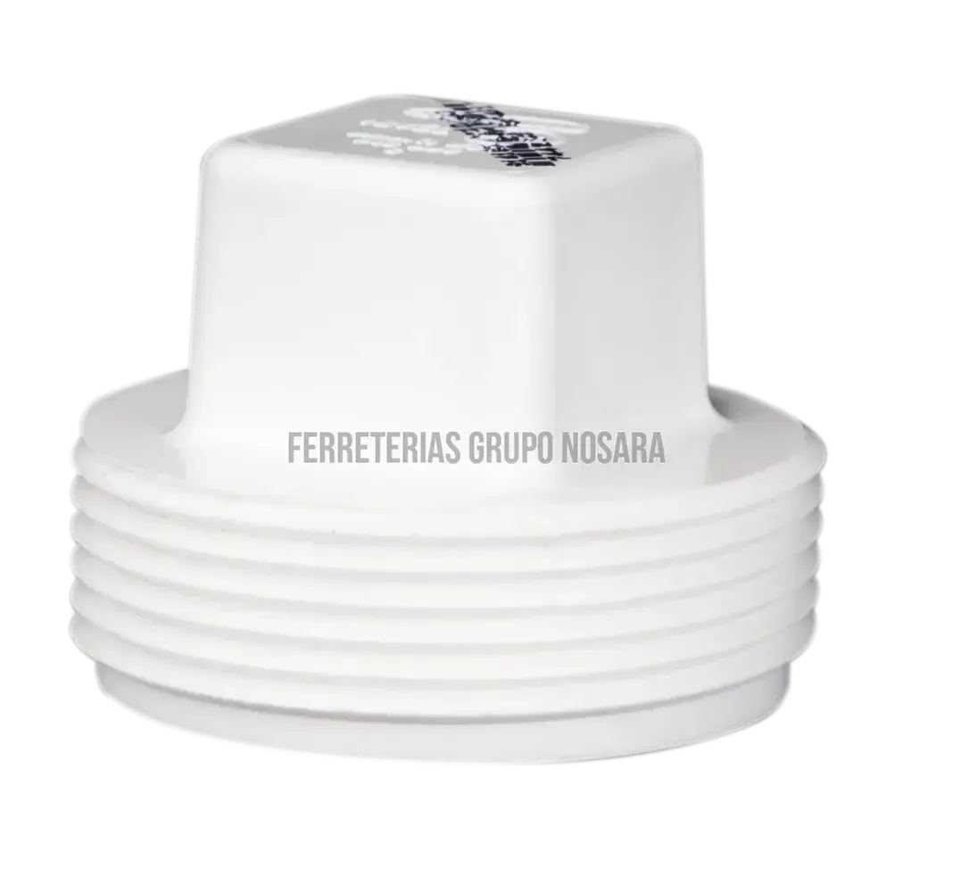 Tapon limpieza sanitario PVC con rosca 100 mm (4")-600168-7441102804487