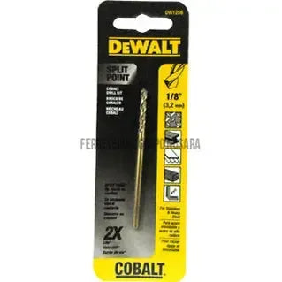 Broca para metal de cobalto 1/8" Dewalt DWA1208-600330-885911410755