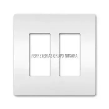 Placa doble sin tornillos blanca Radiant Legrand RWP262W-700050-785007231830