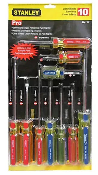 Juego de desatornilladores de 10 piezas Stanley STHT69172-910773-747752691727