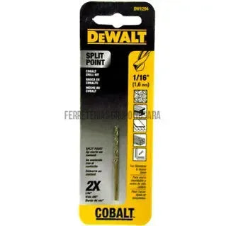 Broca para metal de cobalto 1/16" Dewalt DWA1204-967-885911411127