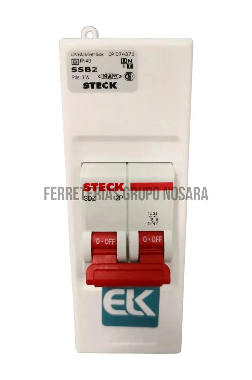 Breaker 2 polos 63A con caja para interior de parche-CS006787-7446132162217