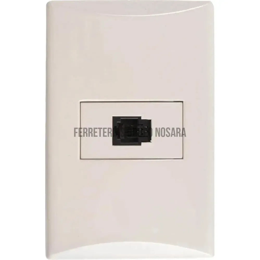 Conector para telefono RJ11 marfil Plata Eagle 1008-V-MN008572-7441109009519