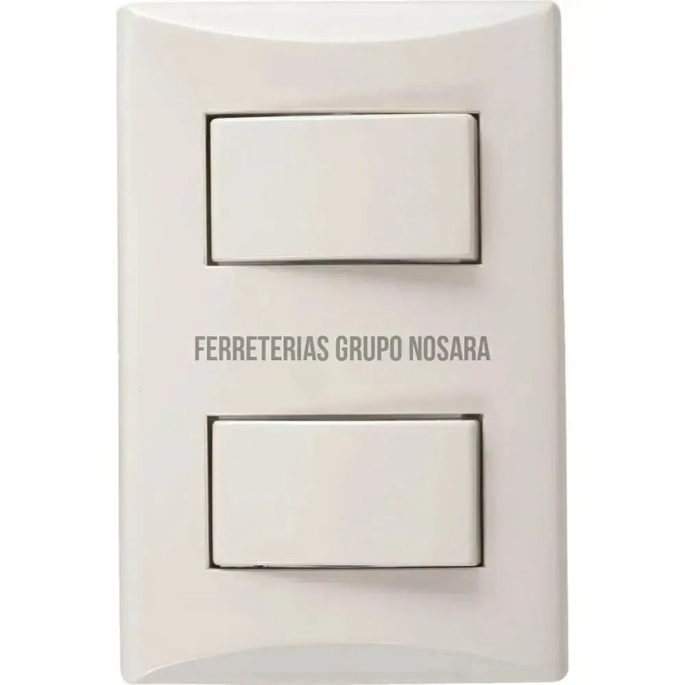 Interruptor doble 3 vias 15A 110V marfil Plata Eagle 1004-BV-MN009892-7441109009434